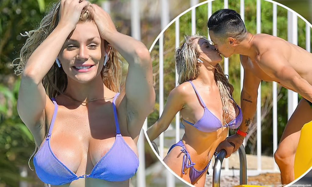 Courtney Stodden Flashes Her Areolas as She Enjoys a Day in the Pool (22 Photos)