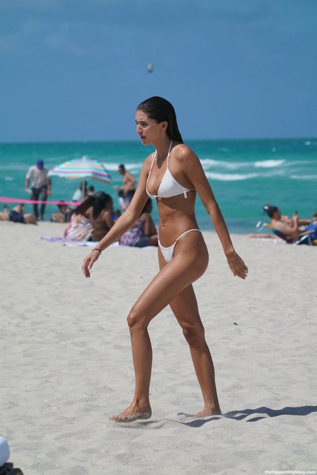 Debbie St. Pierre Stuns in a White Bikini at the Beach in Miami (29 Photos)