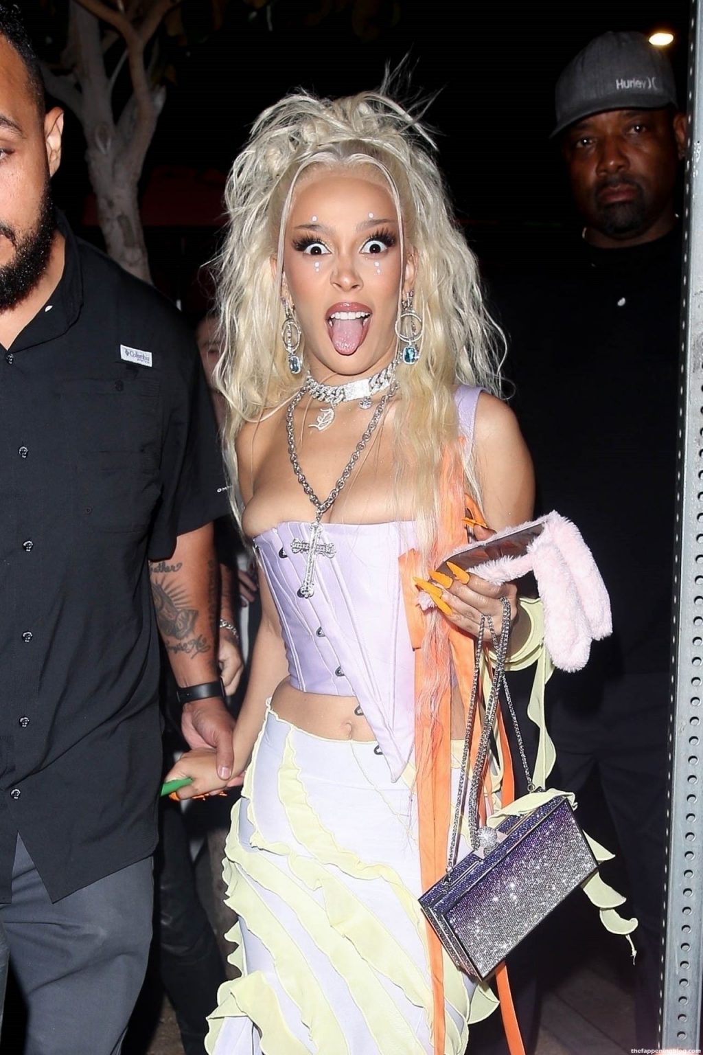 Doja Cat Gets Silly With Paparazzi While Arriving For Her ‘Planet Her’ Album Release Party (30 Photos)