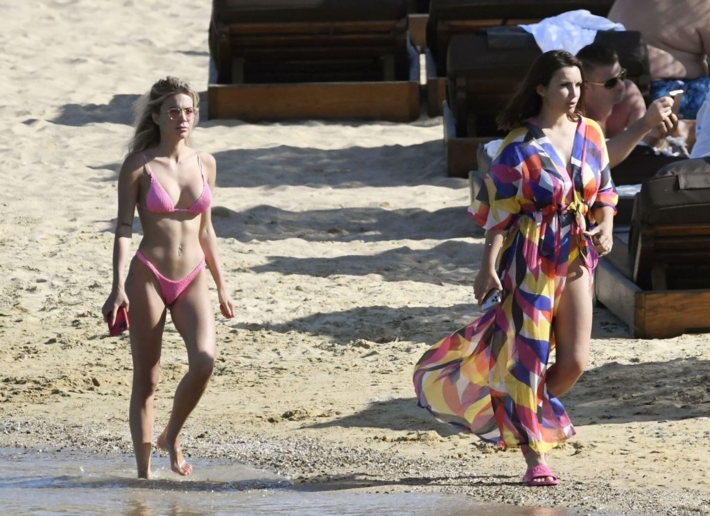Elettra Lamborghini &amp; Ludovica Pagani Enjoy Some Relaxing Time at the Beach in Greece (22 Photos)