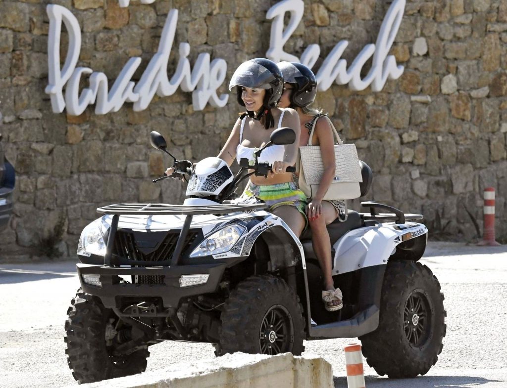 Elettra Lamborghini Exposes Her Underboob While Driving an ATV With Her Friend (48 Photos)