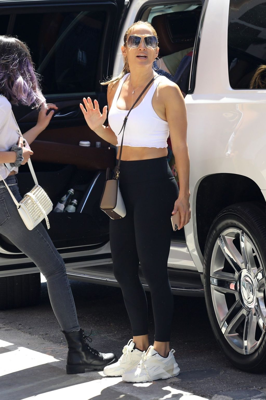 Jennifer Lopez Gives Us Some Midriff Action While Shopping in Beverly Hills (29 Photos)