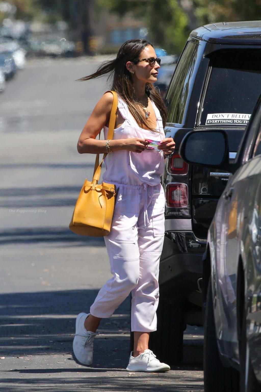 Jordana Brewster Sports a Pink Jumpsuit in Brentwood (23 Photos)