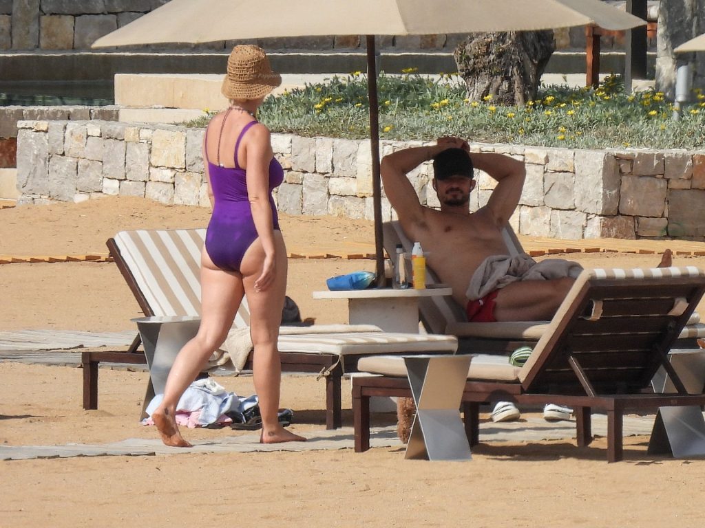 Katy Perry Wows in a Purple Swimsuit As She Enjoys Greek Vacation With Orlando Bloom (66 Photos)