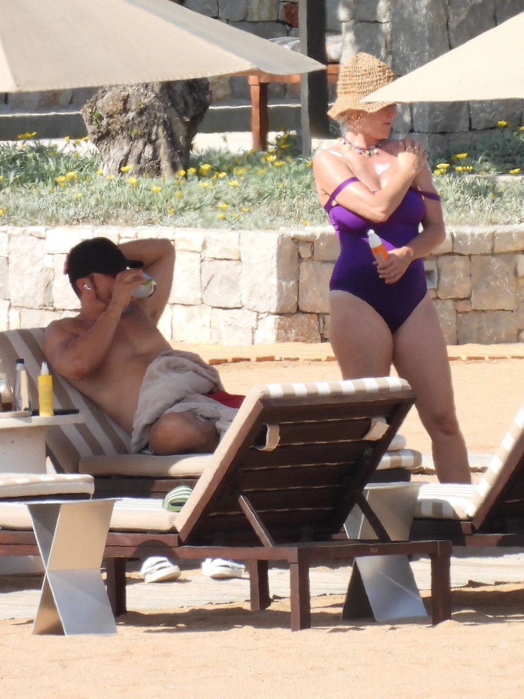 Katy Perry Wows in a Purple Swimsuit As She Enjoys Greek Vacation With Orlando Bloom (66 Photos)