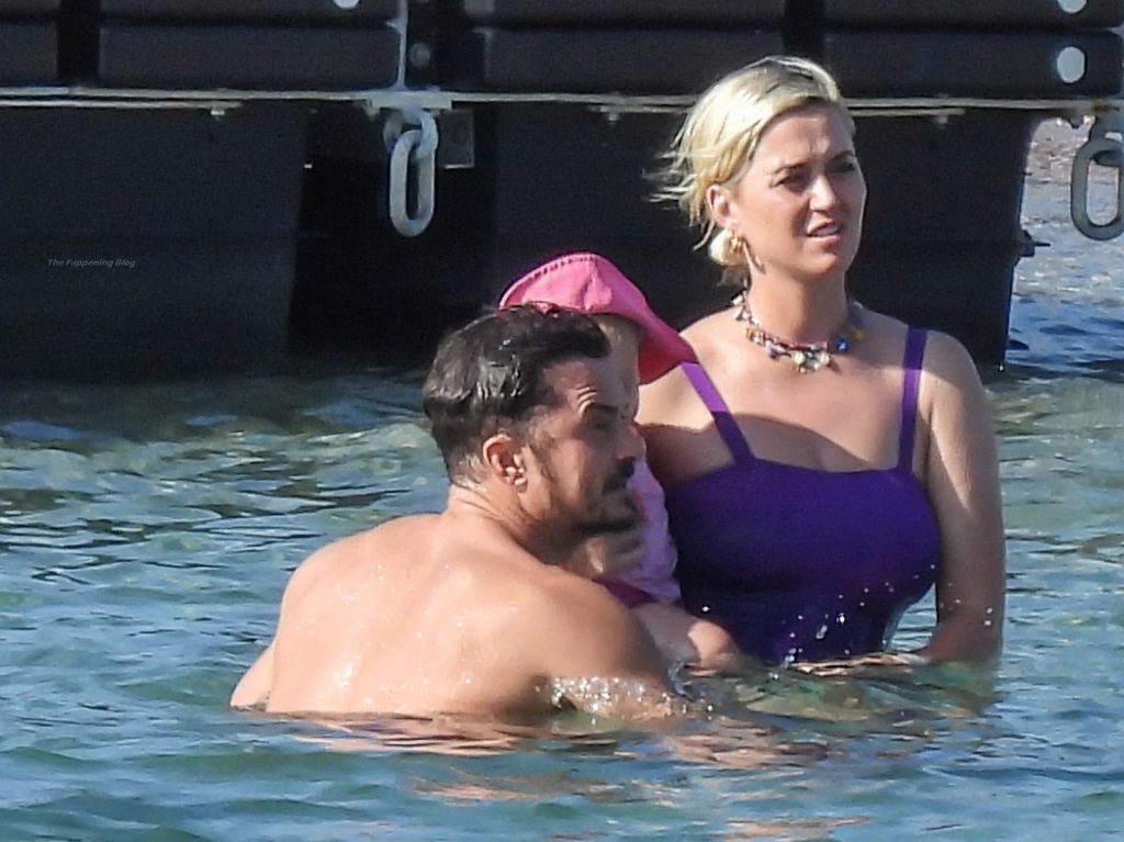 Katy Perry Wows in a Purple Swimsuit As She Enjoys Greek Vacation With Orlando Bloom (66 Photos)