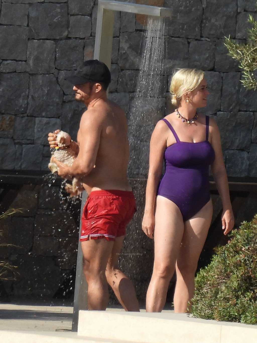 Katy Perry Wows in a Purple Swimsuit As She Enjoys Greek Vacation With Orlando Bloom (66 Photos)