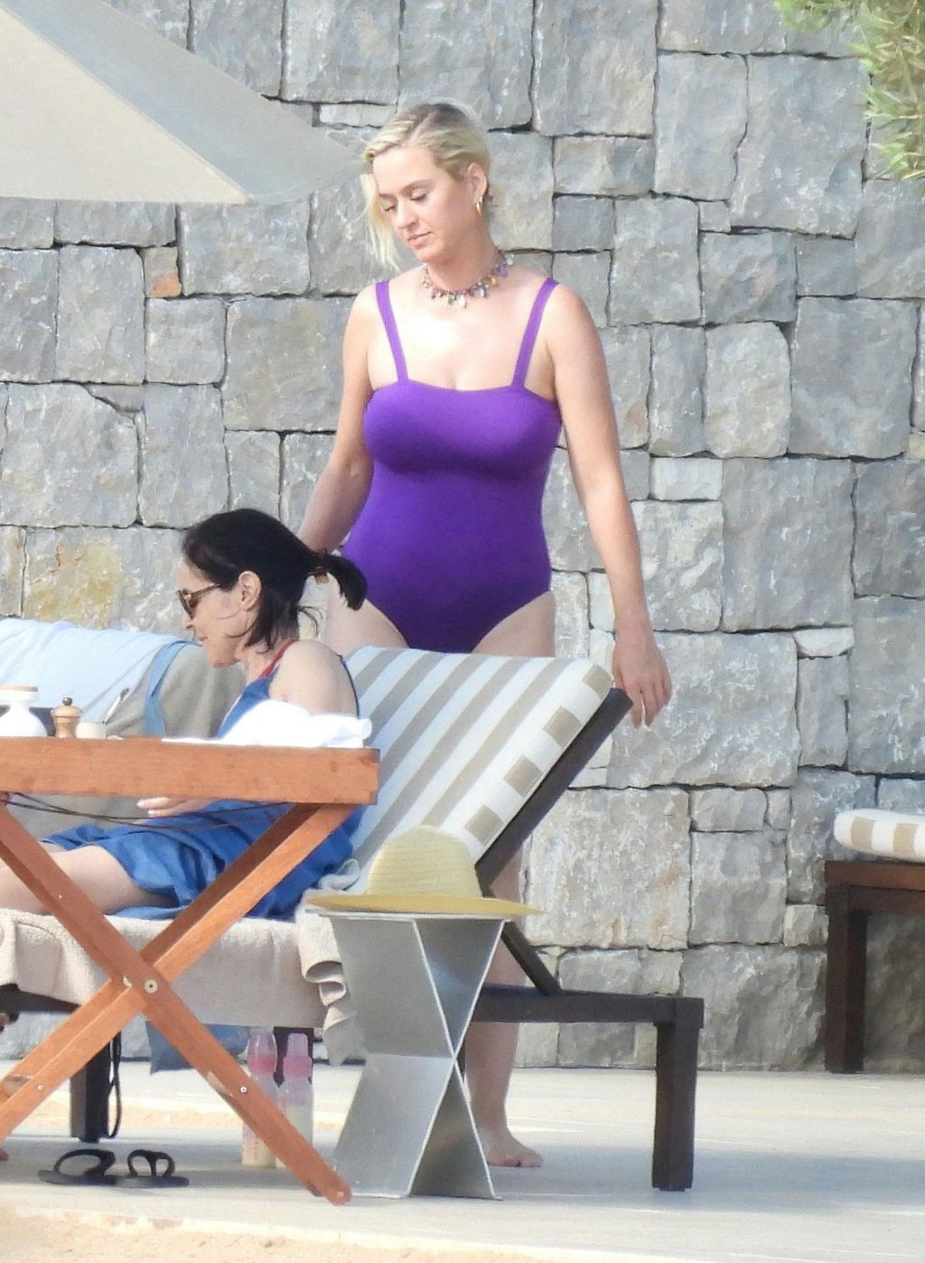 Katy Perry Wows in a Purple Swimsuit As She Enjoys Greek Vacation With Orlando Bloom (66 Photos)