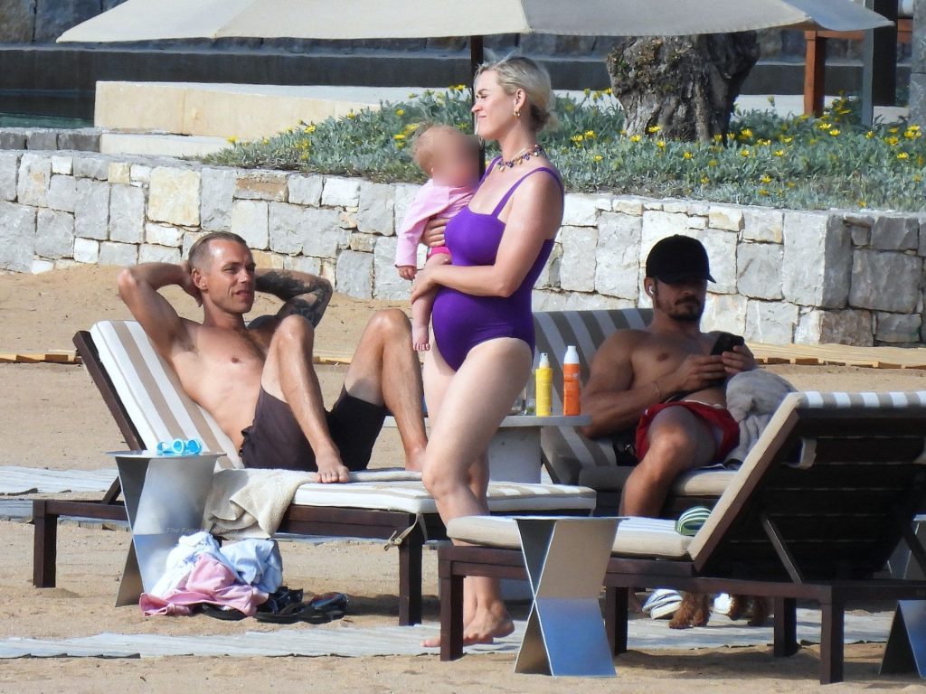 Katy Perry Wows in a Purple Swimsuit As She Enjoys Greek Vacation With Orlando Bloom (66 Photos)