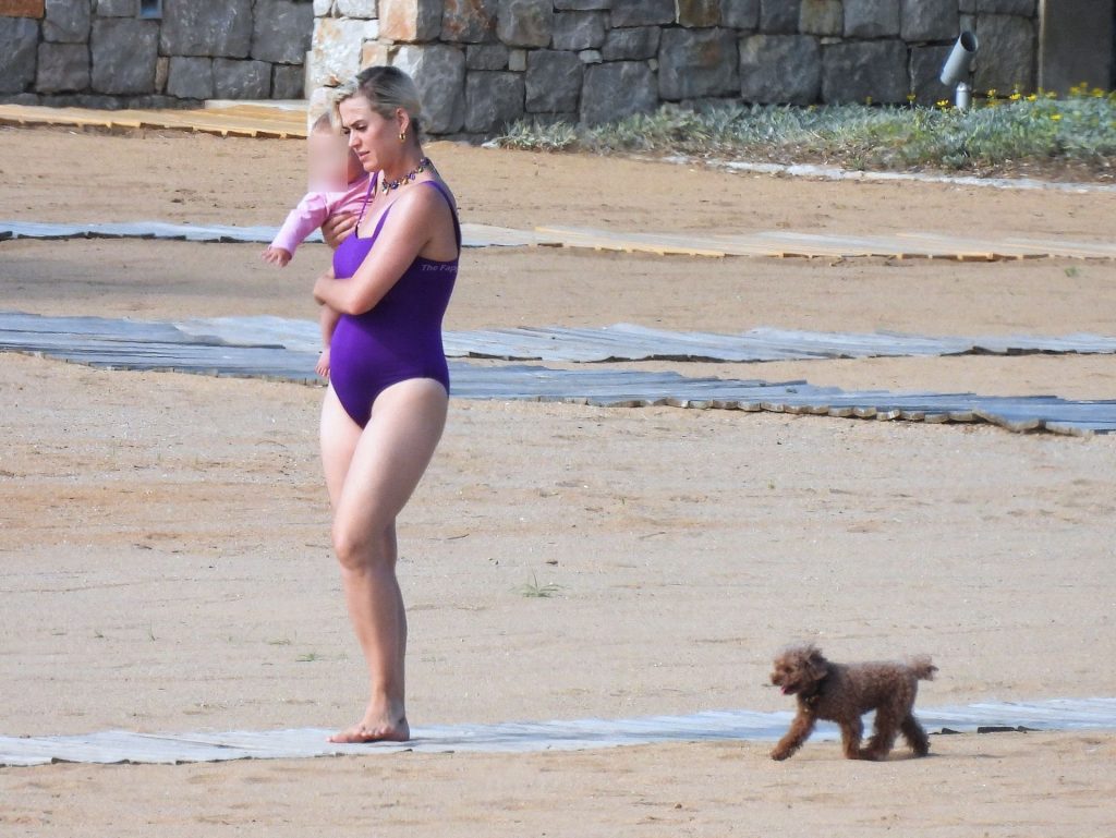 Katy Perry Wows in a Purple Swimsuit As She Enjoys Greek Vacation With Orlando Bloom (66 Photos)