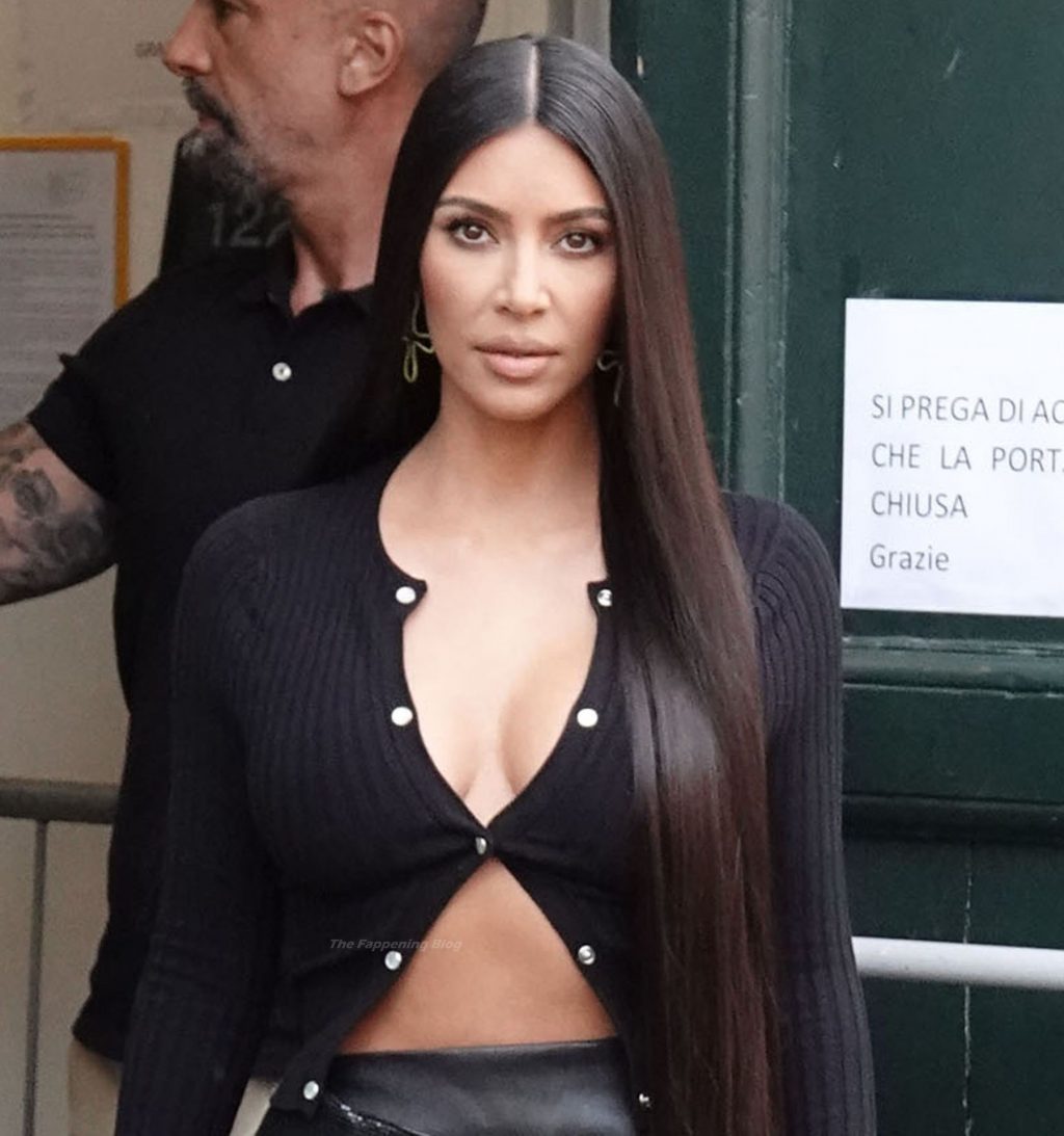 Kim Kardashian is Spotted Leaving Her Hotel and Heads For Lunch in Rome (71 Photos) [Updated]