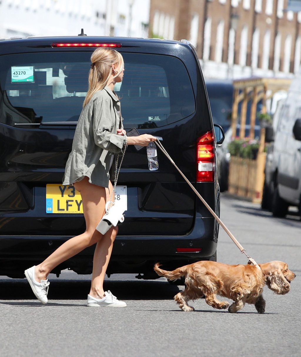 Kimberley Garner Puts on a Very Leggy Display in Tiny Shorts in London (24 Photos)