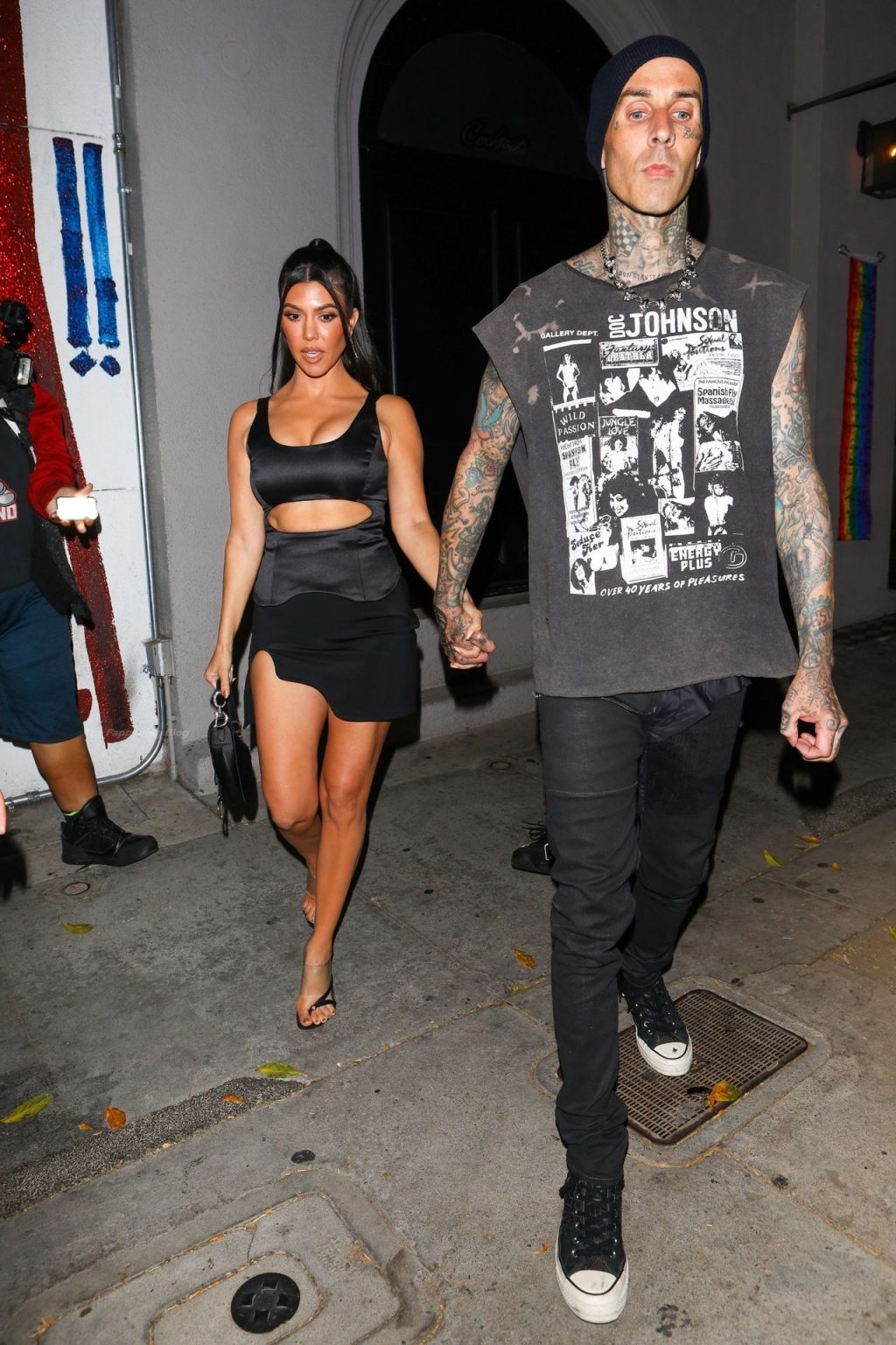 Kourtney Kardashian &amp; Travis Barker Look Inseparable as They Leave Dinner at Craig’s (36 Photos)