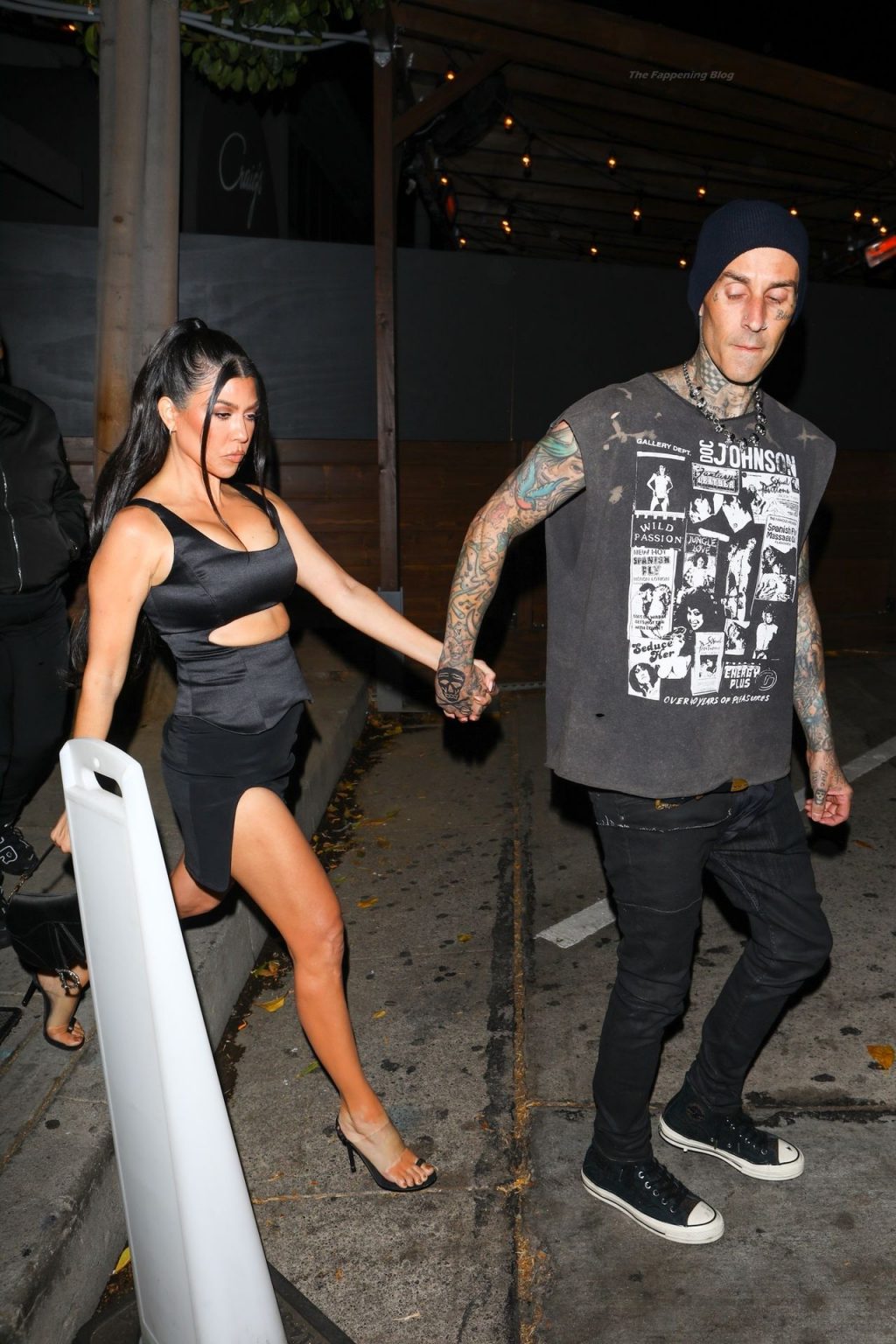 Kourtney Kardashian &amp; Travis Barker Look Inseparable as They Leave Dinner at Craig’s (36 Photos)