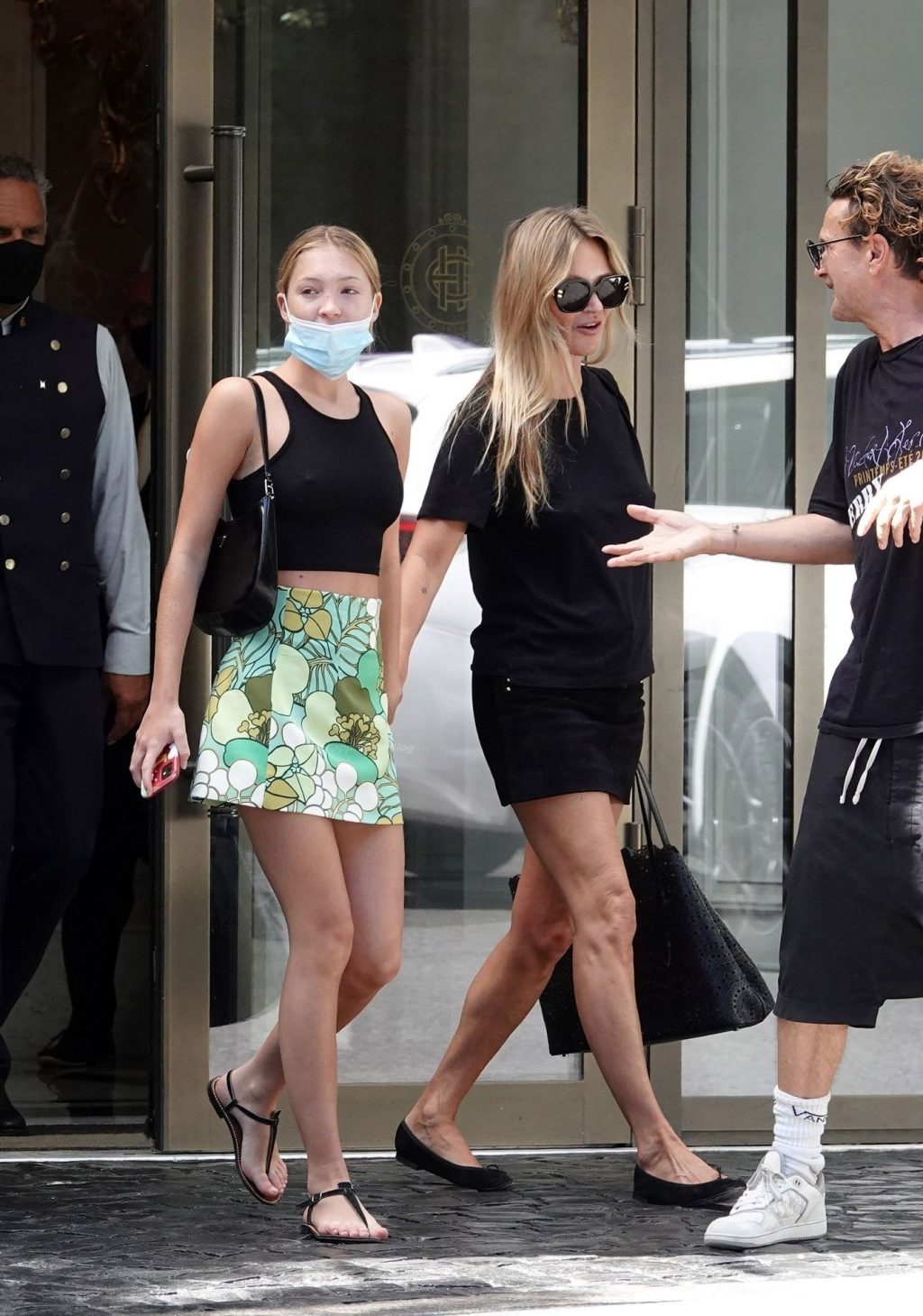 Lila Grace Moss Goes Braless with Her Mother to the Fendi Photoset in Rome (22 Photos)