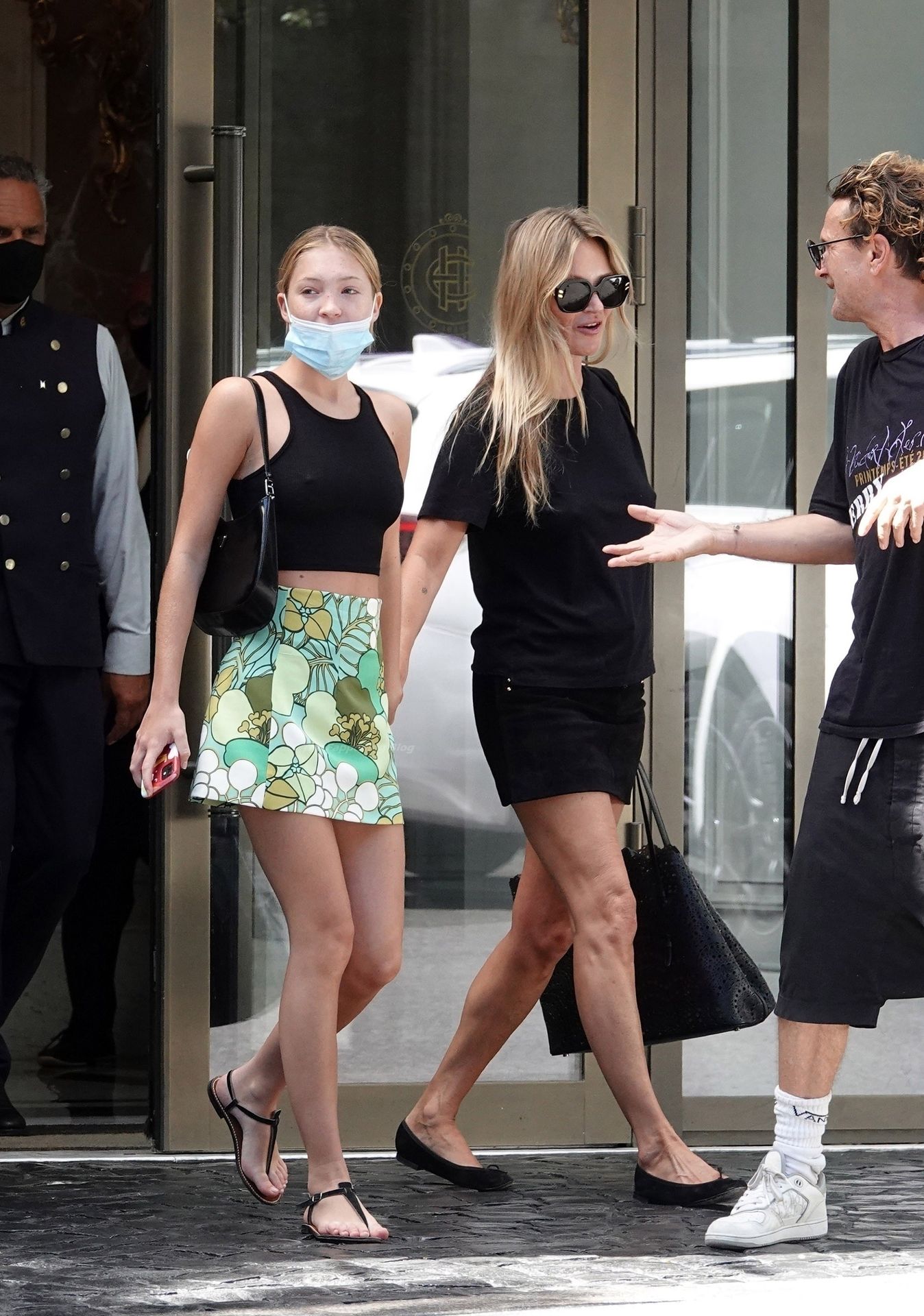 Lila Grace Moss Goes Braless with Her Mother to the Fendi et in Rome