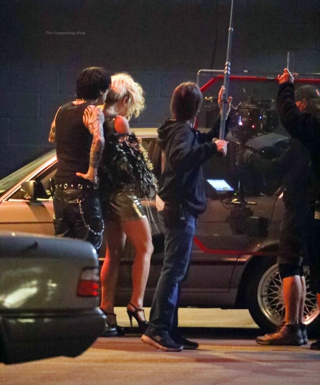 Lily James &amp; Sebastian Stan Film a Scene For the New Drama Series ‘Tom and Pammy’ (68 Photos)
