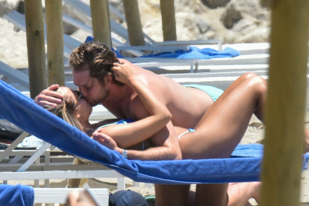 Lottie Tomlinson &amp; Lewis Burton Pack on the PDA on the Beach in Marbella (31 Photos)