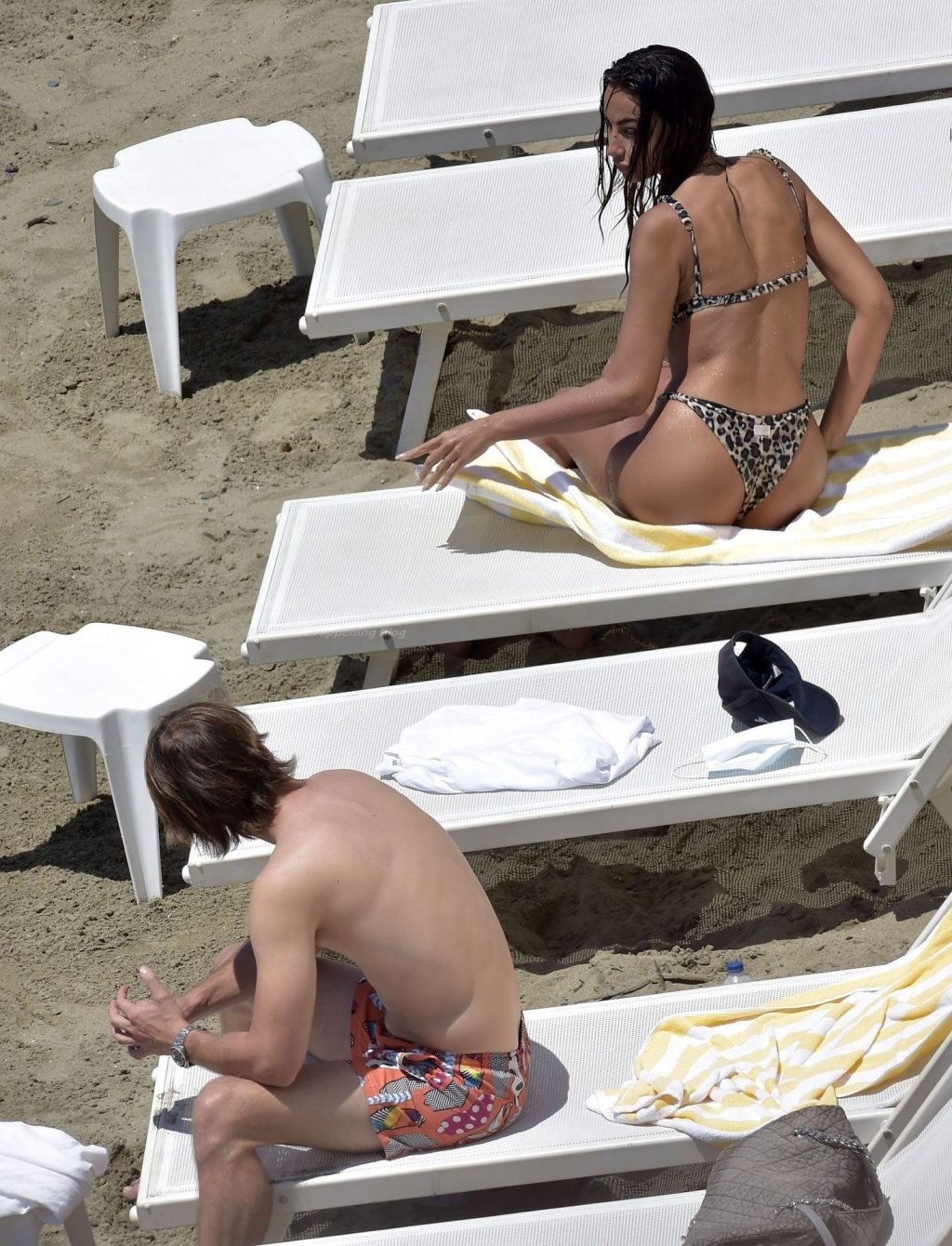 Leggy Madalina Ghenea Is Seen at the Beach in Portofino (50 Photos)