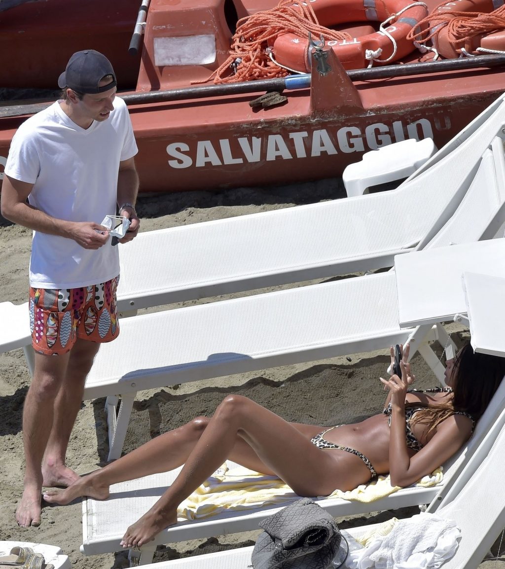 Leggy Madalina Ghenea Is Seen at the Beach in Portofino (51 Photos)