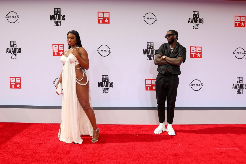 Megan Thee Stallion Stuns on the Red Carpet and Stage at the BET Awards (40 Photos + Video)