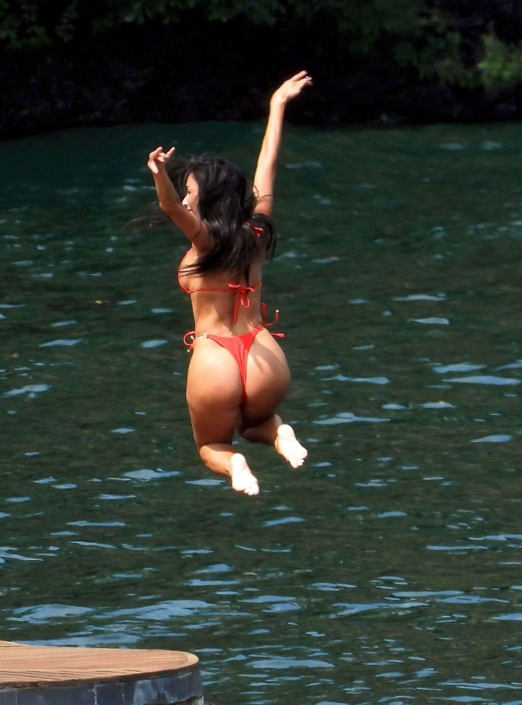 Nicole Scherzinger Looks Hot in a Red Bikini (8 Photos)