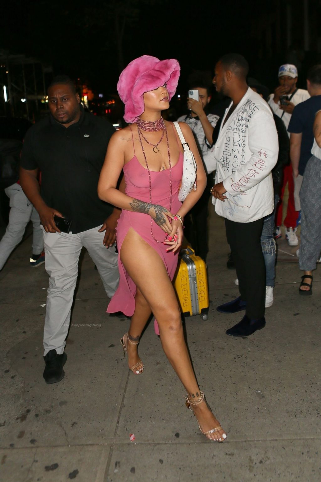 Braless Rihanna &amp; ASAP Rocky Head to Barcade (25 Photos)