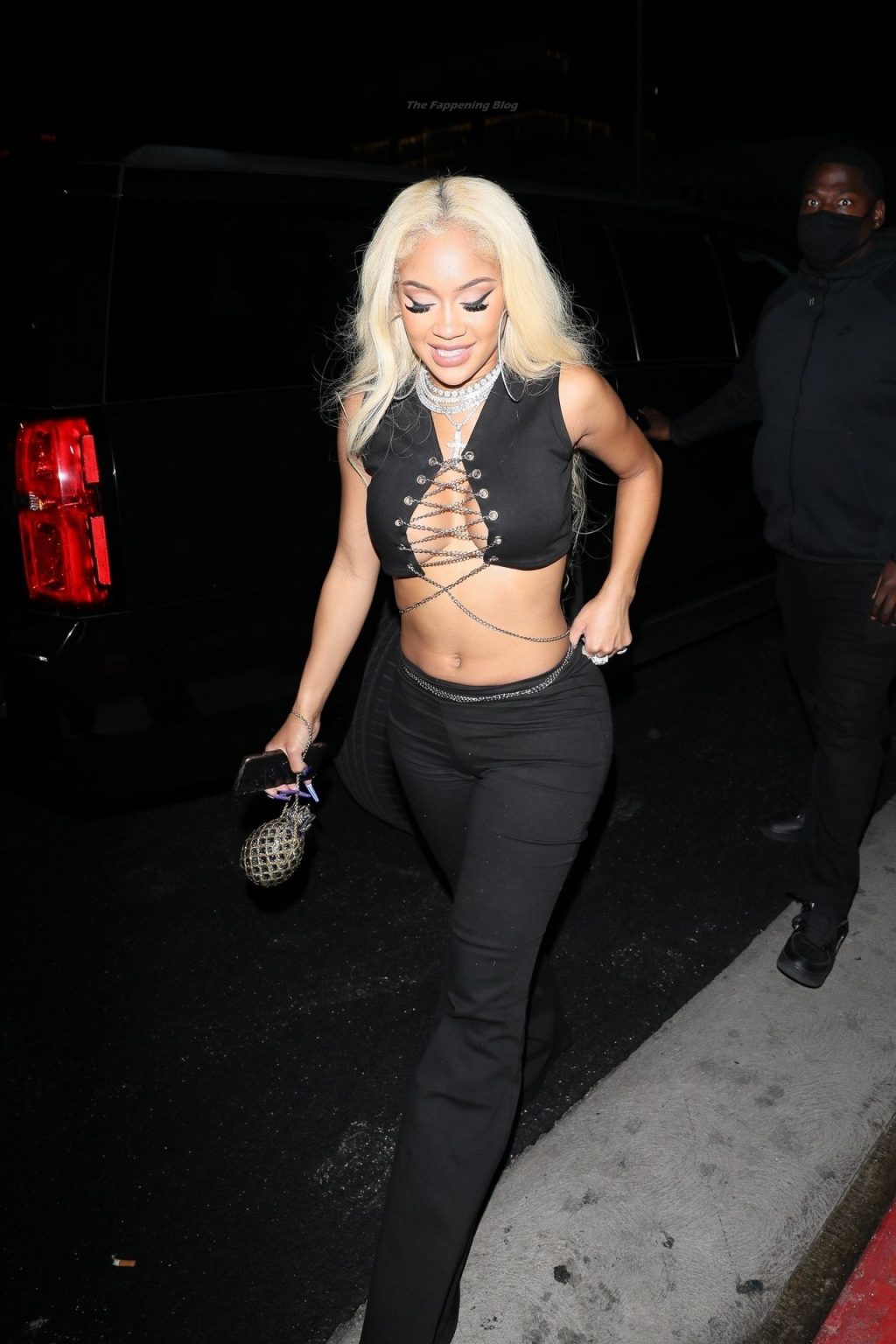 Saweetie Shows Off Her Curvy Figure as She Steps Out to a Party (44 Photos)