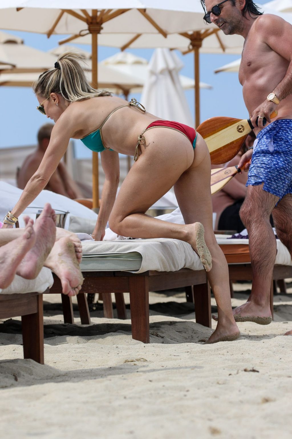 Sylvie Meis &amp; Niclas Castello Enjoy a Beach Day in Saint Tropez (135 Photos)