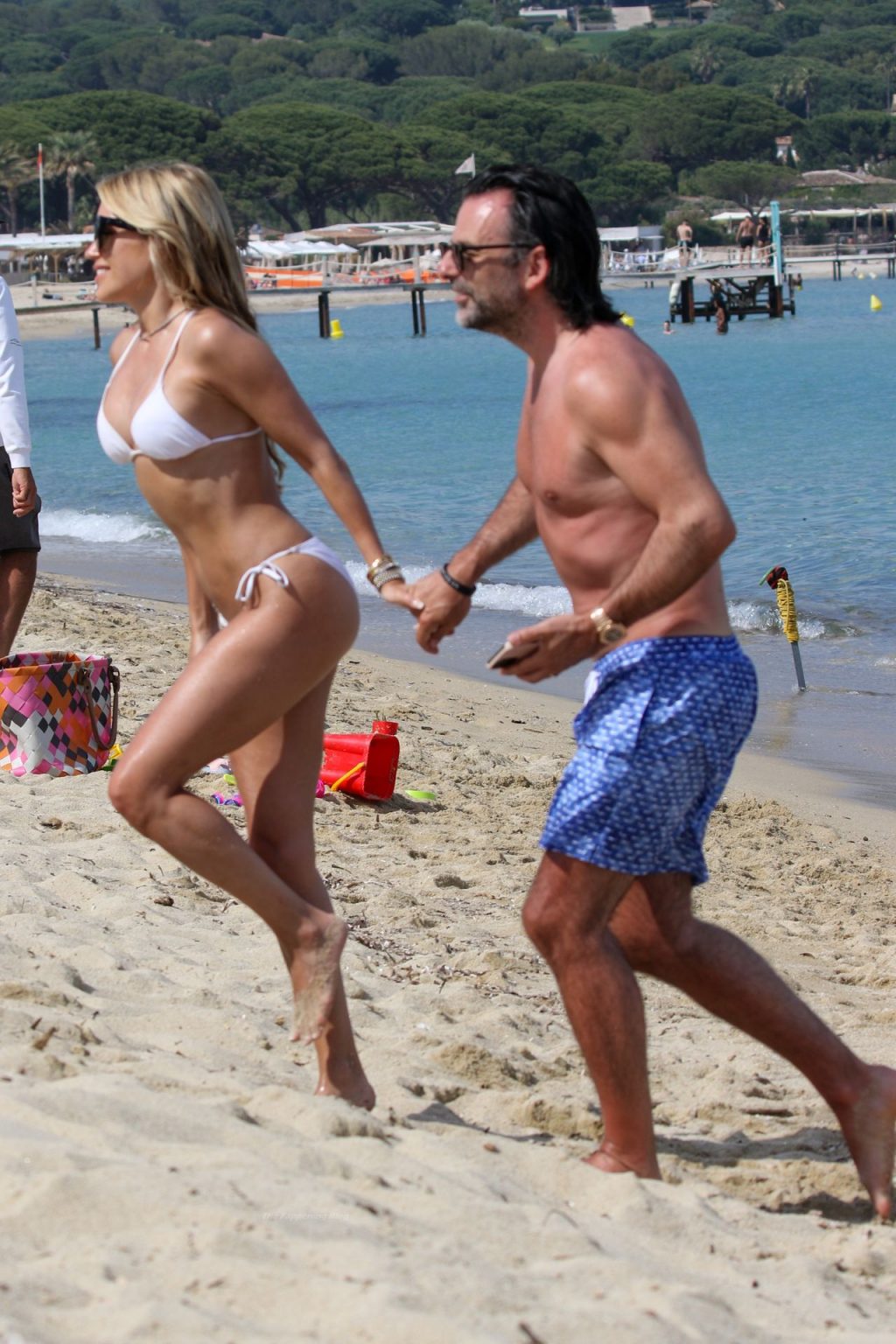 Sylvie Meis &amp; Niclas Castello Enjoy a Beach Day in Saint Tropez (81 Photos)
