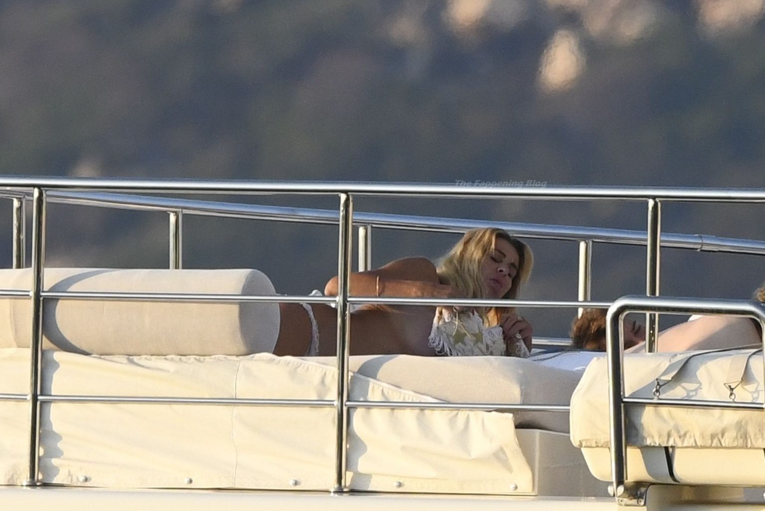 Valeria Marini Shows Off Her Nude Boobs And Butt On Holiday In Sardinia