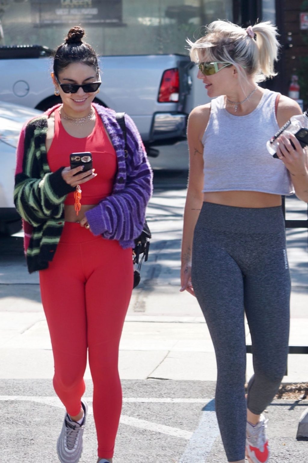 Vanessa Hudgens Arrives Red Hot For a Workout at Dogpound (9 Photos)