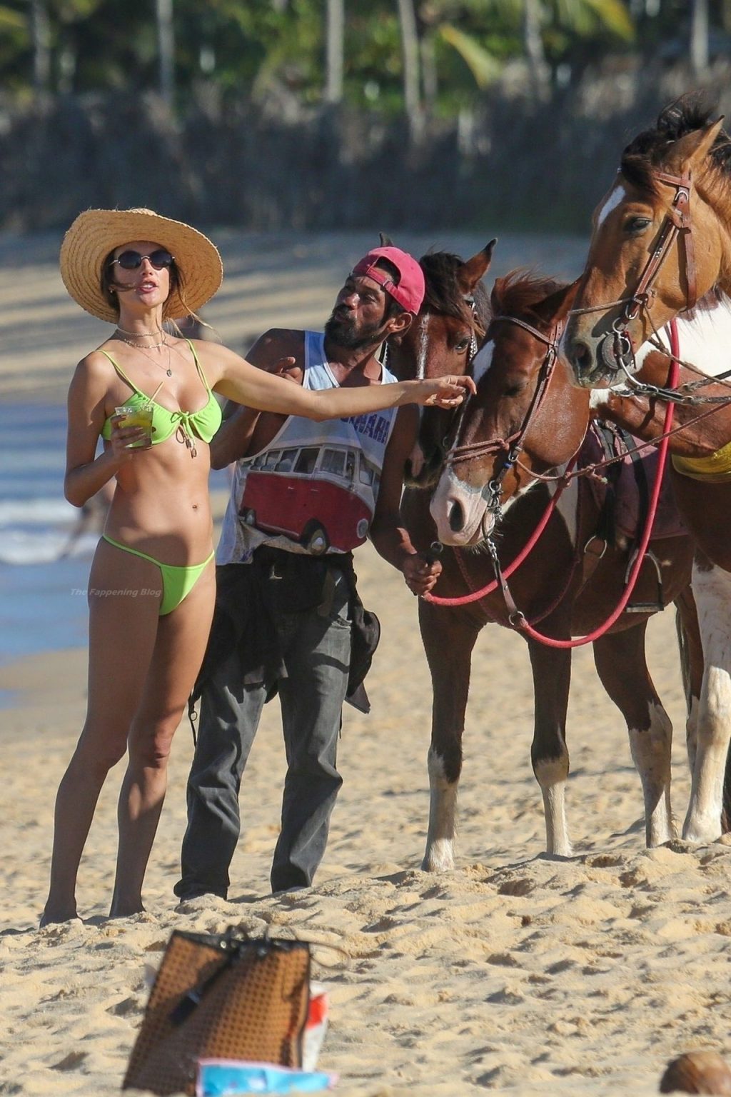 Alessandra Ambrosio Rocks a Tiny Bikini While Posing with Her Boyfriend (106 Photos) [Updated]