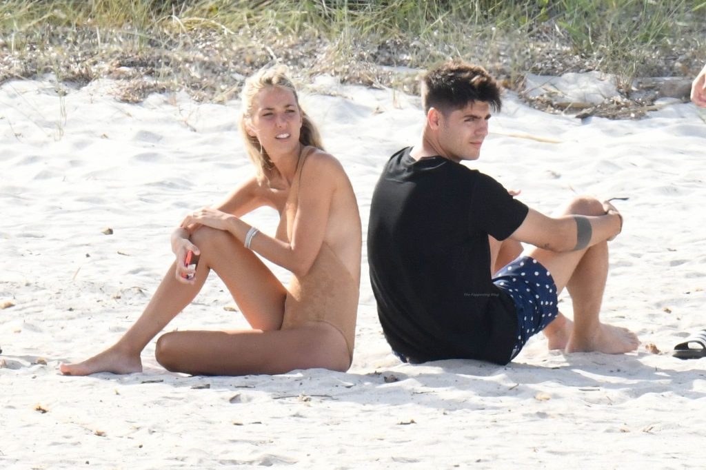 Alice Campello Enjoys a Day at the Beach with Her Husband Alvaro Morata in Porto Cervo (142 Photos)