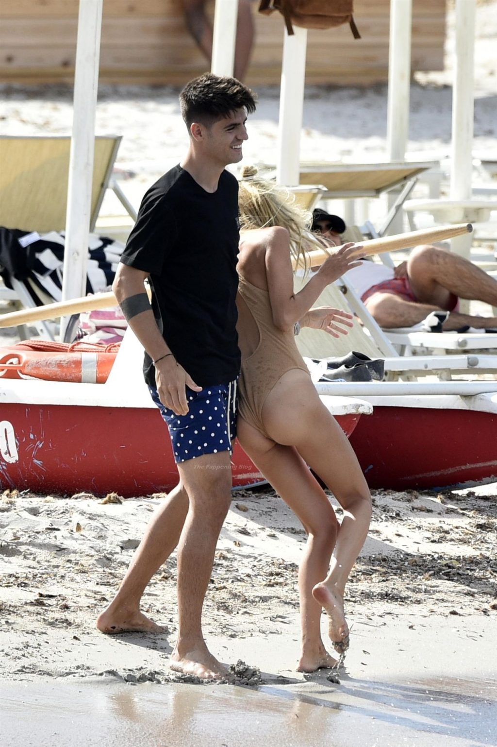 Alice Campello Enjoys a Day at the Beach with Her Husband Alvaro Morata in Porto Cervo (142 Photos)