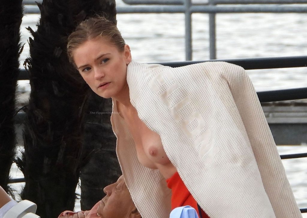 Alicia Agneson Flashes Her Nude Tits in Lake Como (52 Photos)
