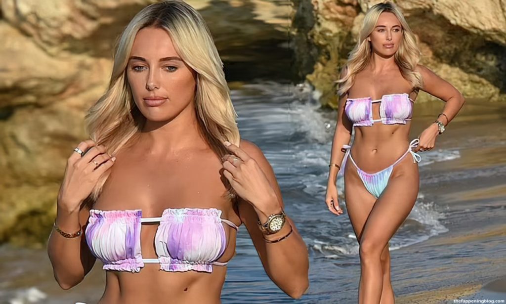 Amber Turner Enjoys a Stroll on The Beach in Mykonos (14 Photos) [Updated]