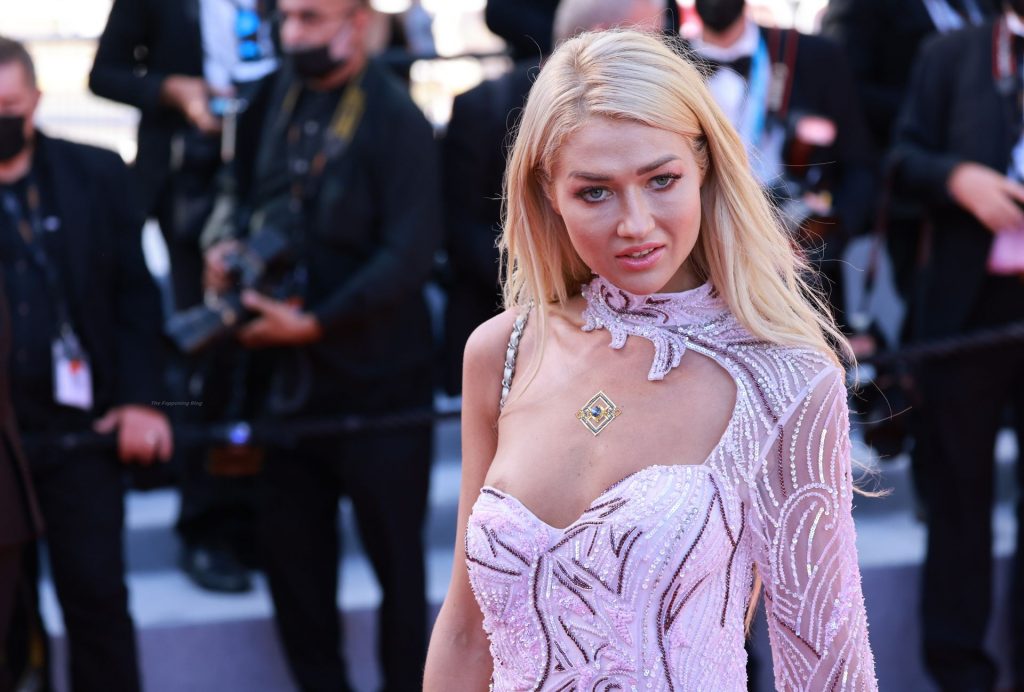 Angelina Kali Flashes Her Tits at The 74th Cannes Film Festival (15 Photos)