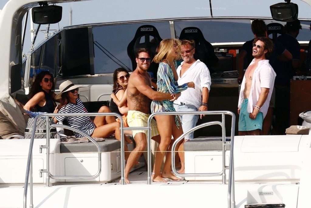 Arabella Chi Parties On a Luxury Yacht in Formentera (54 Photos)