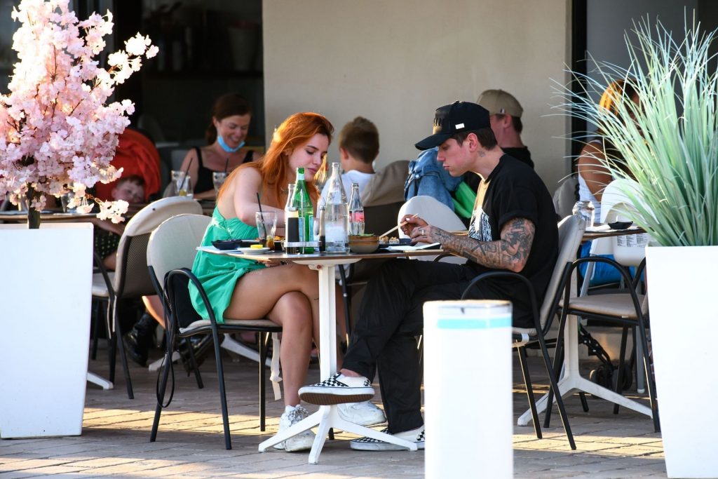 Bella Thorne &amp; Benjamin Mascolo are Spotted at Su and Shi Restaurant (26 Photos)