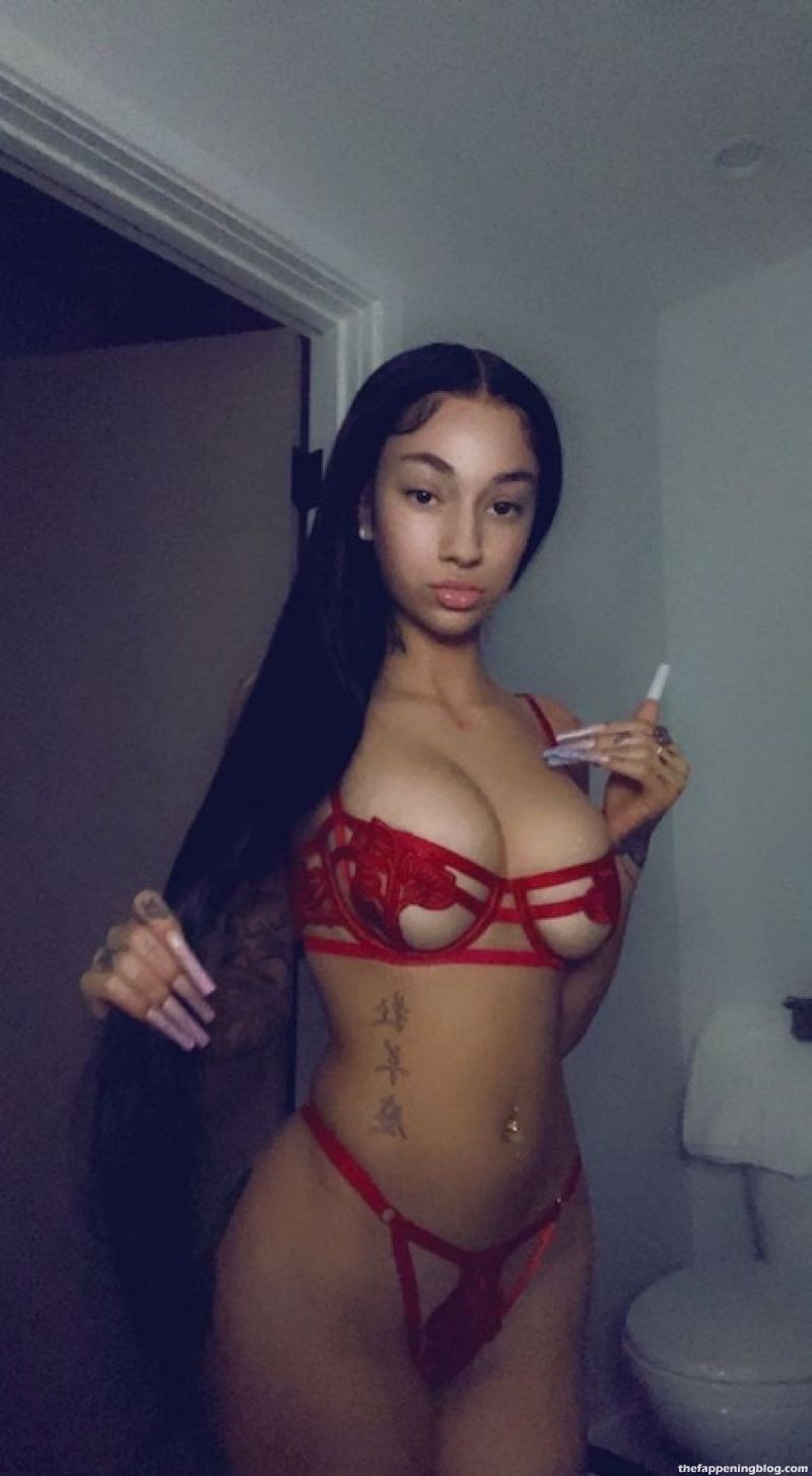 Bhad Bhabie Looks Hot in Red (3 Photos)