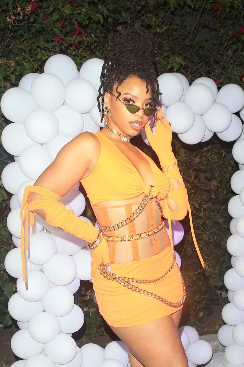Chloe Bailey Shows Off Her Curves at Saweetie’s Birthday Party (26 Photos)