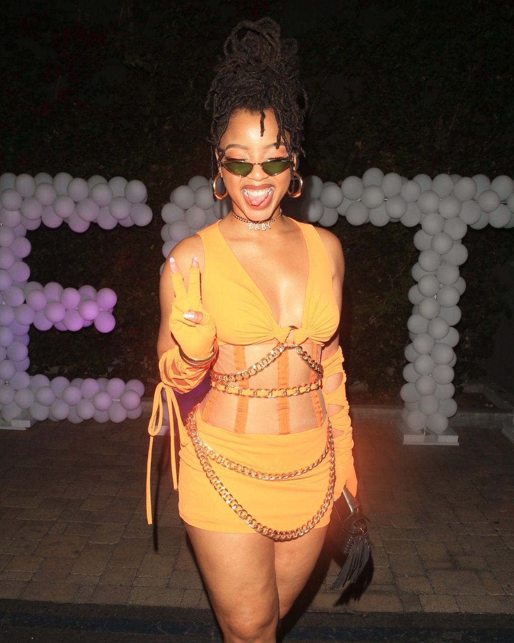 Chloe Bailey Shows Off Her Curves at Saweetie’s Birthday Party (26 Photos)