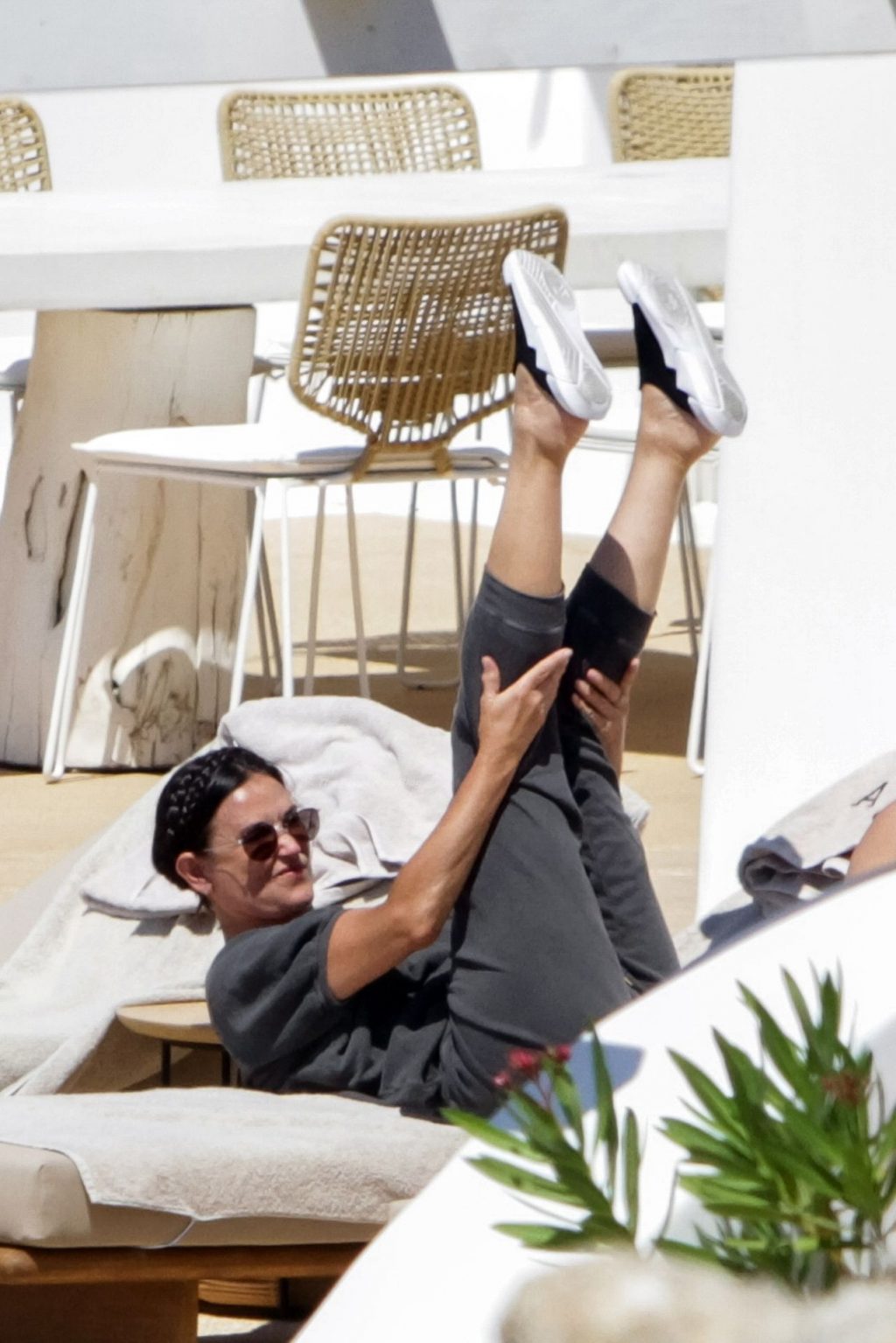 Demi Moore Goes Through a Rigorous Stretching Routine on Holiday with Rumer Willis (28 Photos)