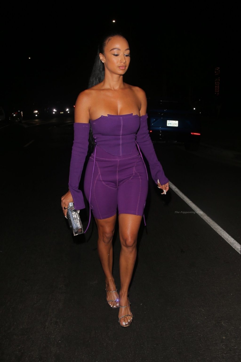 Draya Michele Shows Off Her Curvy Figure While Leaving a Party in Encino (20 Photos)