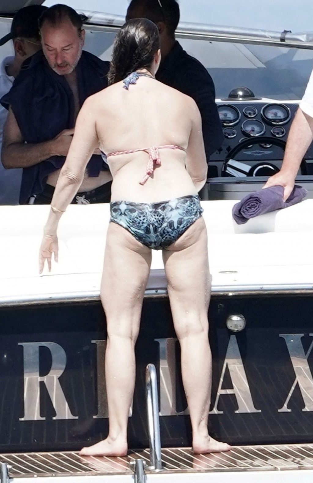 Gina Gershon is Pictured in a Bikini on a Boat (47 Photos)