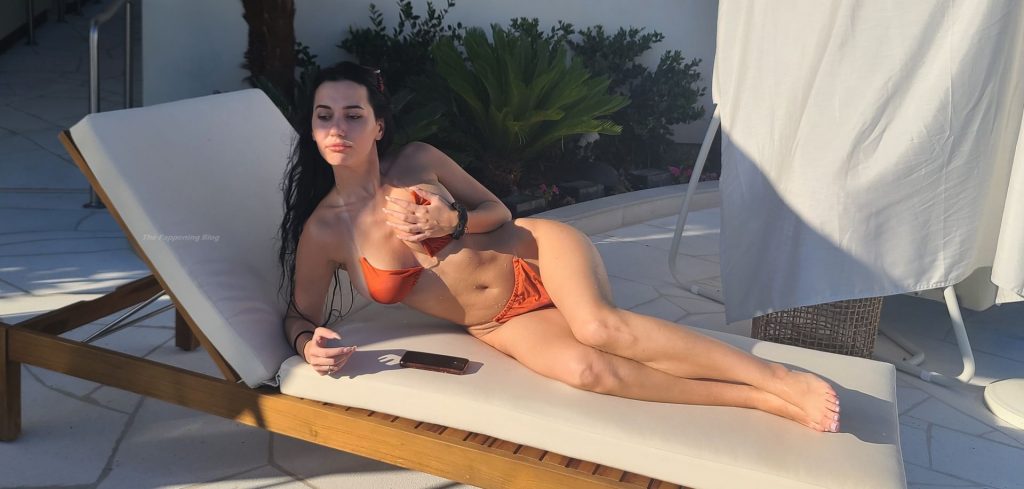 Iva Kovacevic Shows Off Her Curves in a Small Orange Bikini (33 Photos)
