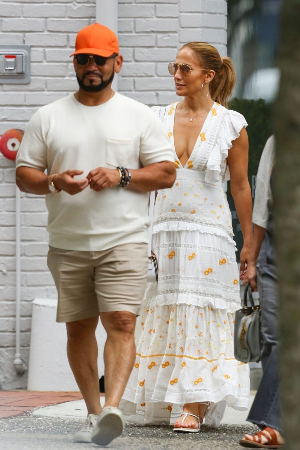 Jennifer Lopez Wears a Plunging Summer Dress Shopping in The Hamptons (45 Photos)