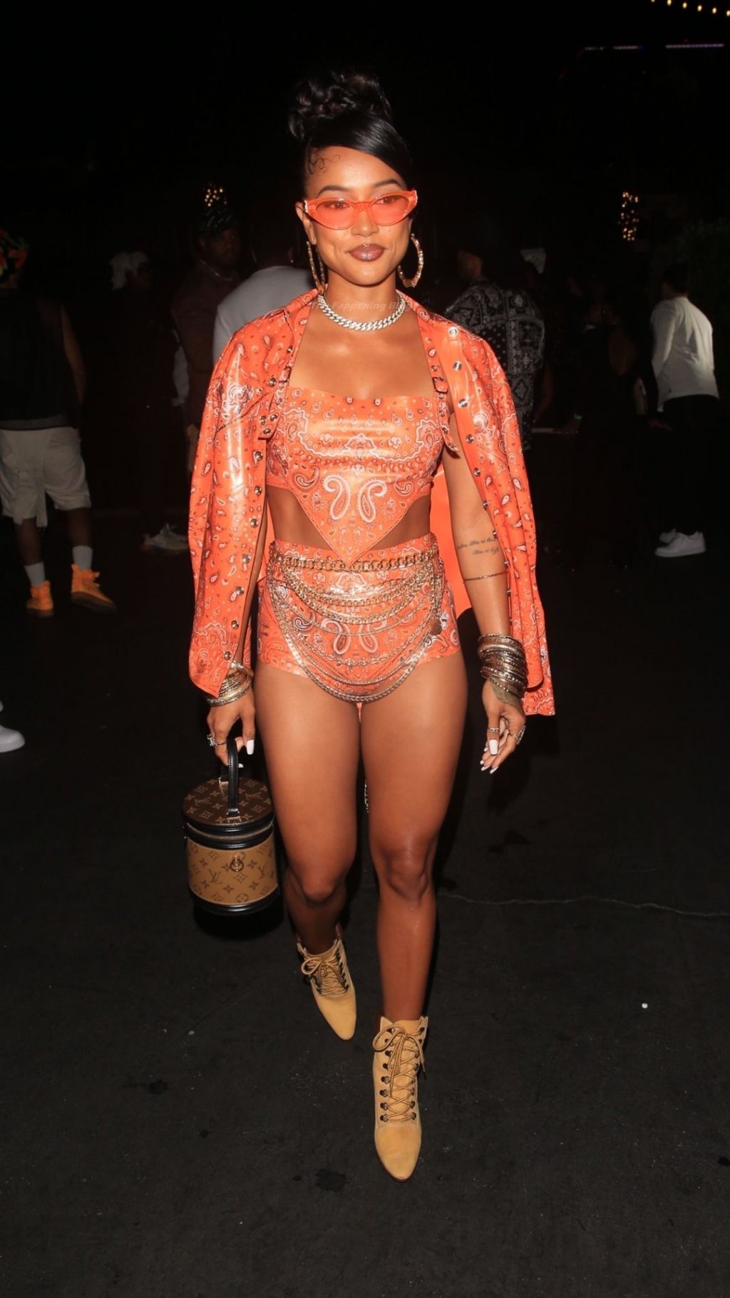 Karrueche Tran Puts on a Leggy Display at the Party in LA (21 Photos + Video)