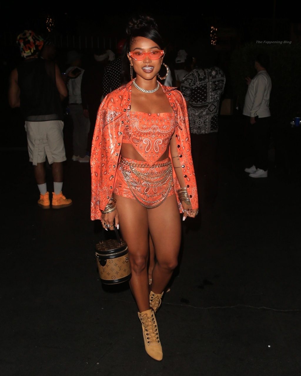 Karrueche Tran Puts on a Leggy Display at the Party in LA (21 Photos + Video)